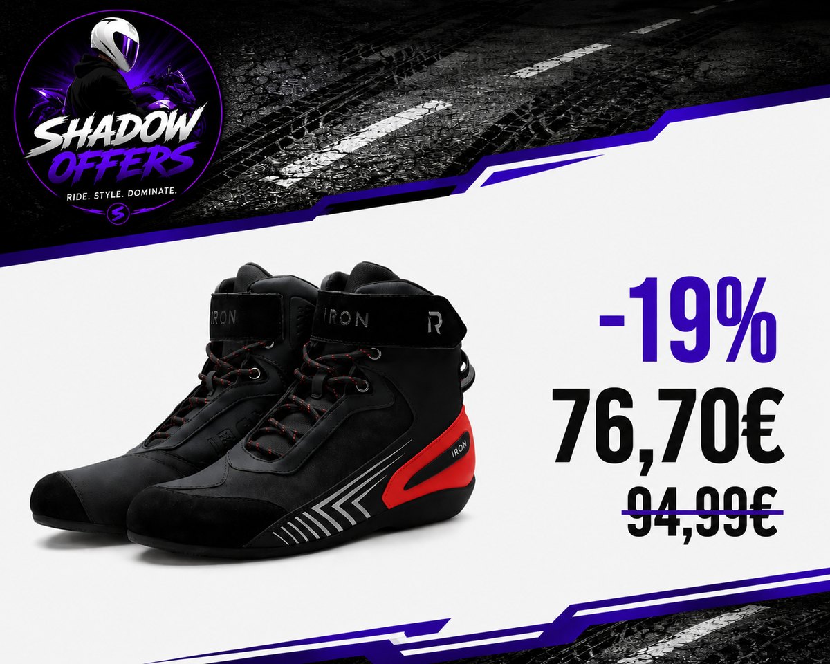 Scarpe moto scontate del 19%