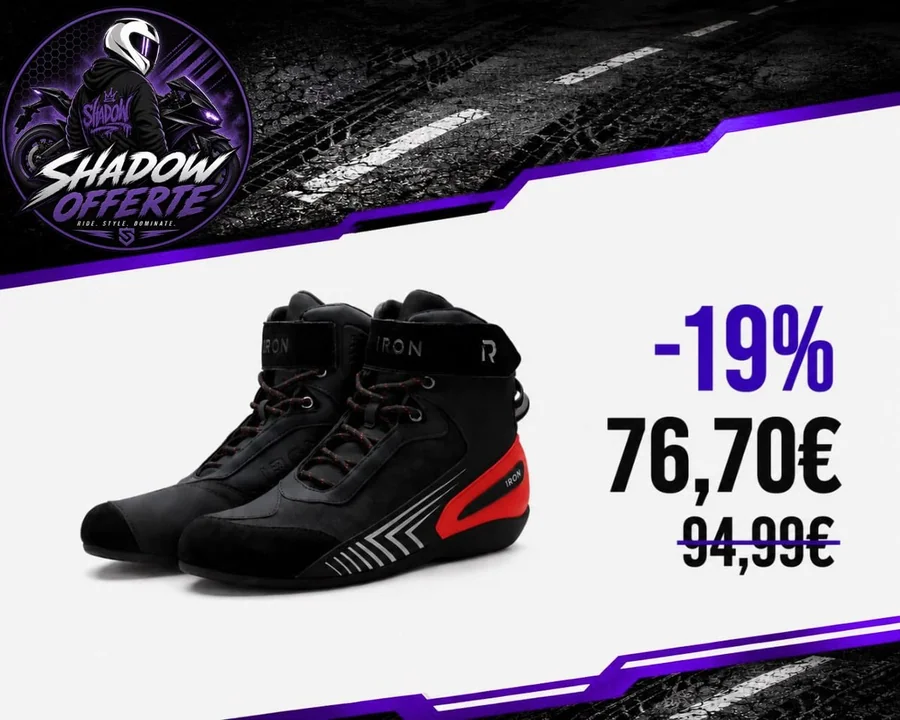Stivali moto Iron scontati del 19%