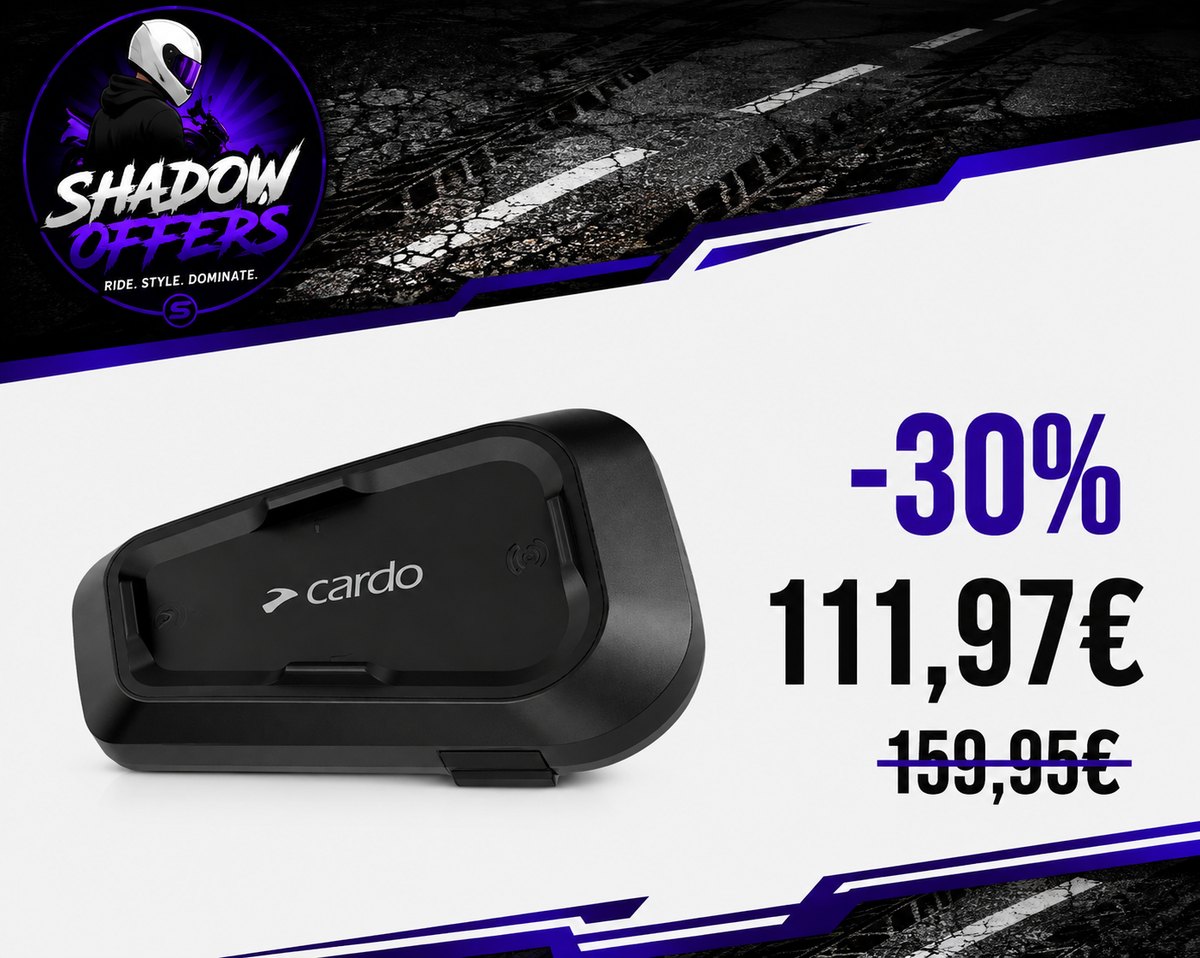 Interfono Cardo scontato del 30%
